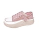 thumbnail image 1 of Zapatos casuales para mujer, suela de goma, parte superior de cuero PU, zapatos para caminar, zapatos deportivos para Violeta, 1 of 5