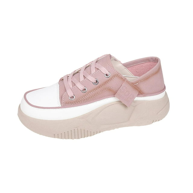 Zapatos casuales para mujer, zapatillas deportivas, zapatillas de plataforma antideslizantes. Violeta