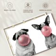 thumbnail image 6 of Elephant Stock Bubble Gum Dogs Wall Art - Horizontal Canvas Wall Art - Living Room Wall Decor - Animal Canvas - Black And Gray Decor - 36" x 24", 6 of 8