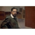 thumbnail image 2 of Joaquín Sorolla 14x11 Black Ornate Wood Framed Double Matted Museum Art Print Titled: Self Portrait (1904), 2 of 5
