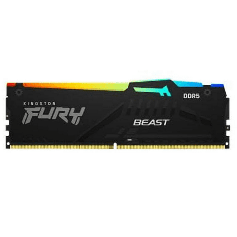 メモリー Kingston FURY DDR5 32GB 5600MHz RGB Kingston FURY Beast RGB 32GB DDR5 5600 (PC5 44800) Desktop Memory