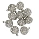 thumbnail image 2 of 10x Cristal transparente Disco Bola de fuego Bling DIY Colgantes Joyas Artesanía 10 mm Baoblaze Los colgantes de bolas, 2 of 4