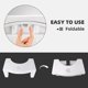 thumbnail image 2 of Taburete de baño para adultos, taburete de plástico resistente de 7 pulgadas para baño, taburete para pies en cuclillas con ambientador, taburete antideslizante para inodoro, regalos saludables para, 2 of 7