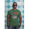 thumbnail image 4 of 4th of July I Heart Love America Halftone Mens T Shirt, 4 of 5