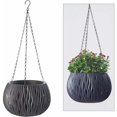 thumbnail image 2 of Maceta Colgante Macetas Interior Al Aire Libre Balcón Patio Cesta Colgante Decoración Del Hogar - Negro, 2 of 5