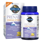 Garden of Life Minami Supercritical Prenatal Omega-3 Fish Oil, Lemon, 60 Softgels