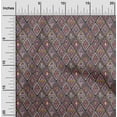 thumbnail image 2 of oneOonePolyesterSpandexMustardYellowFabricTribalDiyClothingQuiltingFabricPrintFabricByYard56InchWide, 2 of 4