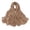 Khaki, variant on Scarf for Women Women's Solid Color Crinkled Hat with Muslim Ethnic Hijab All Seasons Fashion Must Have
