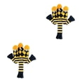 thumbnail image 3 of Yuarrent 3X Golf Club Knitting Head Cover Set portátil con cubiertas protectoras de números presenta accesorios para 1 3 5 Clubs amarillo Amarillo 2piezas Yuarrent CBP214033, 3 of 6