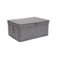 thumbnail image 2 of Caja de almacenamiento con asa lavable Bewildely gran capacidad gris 41x24x17cm, 2 of 6