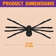 thumbnail image 2 of 2 pcs 5 Ft. Halloween Outdoor Decorations Black Scary Giant Fake Hairy Spider Props for Yard Party Decor, 2 of 7