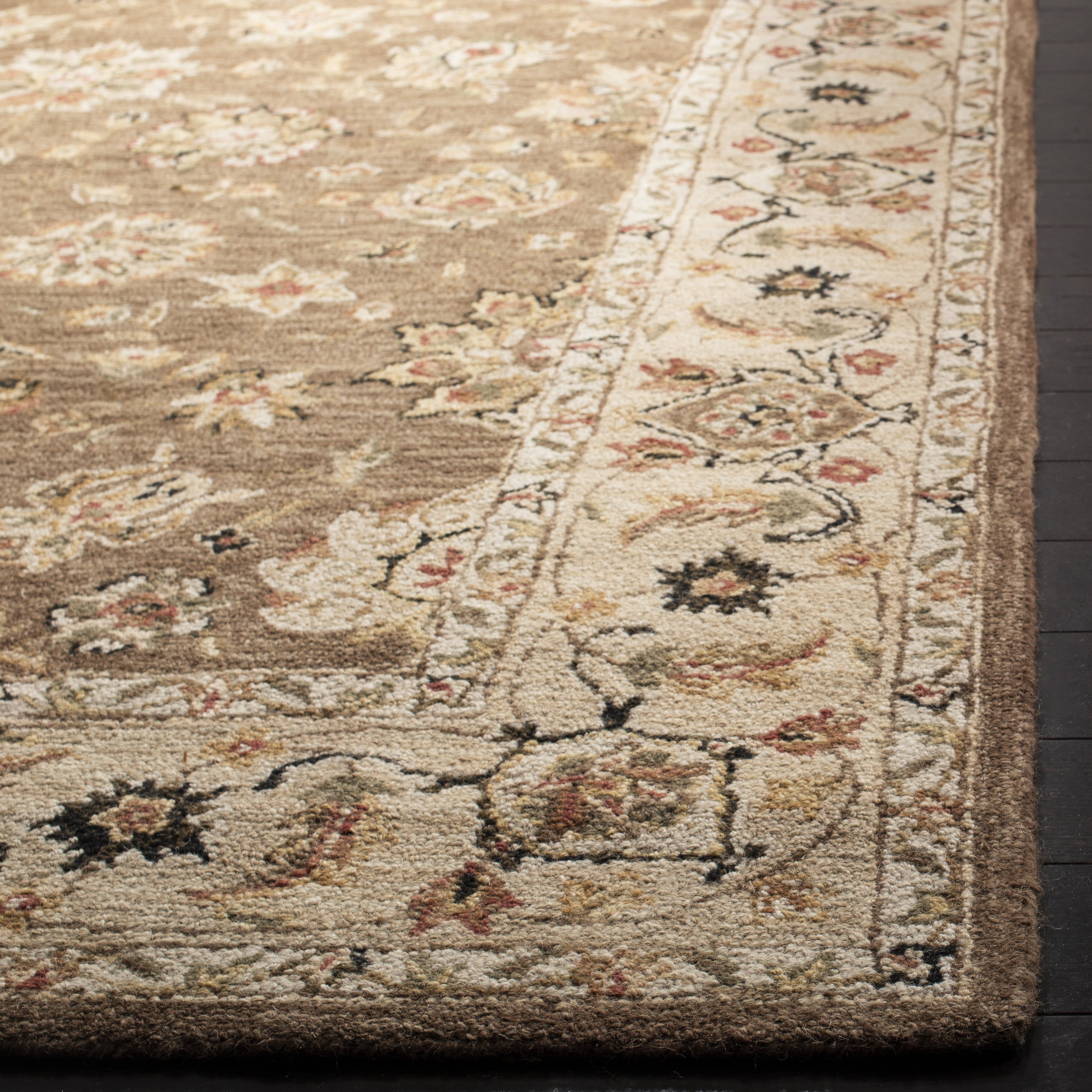 Safavieh Chelsea Neal Bordered Runner Rug, Brown/Ivory, 2'6" x 10'