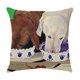 thumbnail image 3 of 5 Pack 45 * 45cm F Style Cushion Cover Cotton and Linen Sofa Home Decor Decorative Pillow Cases Classic Cushion Cover for Home Living Room Bedroom Bed, 3 of 5
