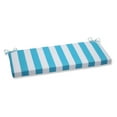 thumbnail image 1 of Pillow Perfect Banc à Rayures/coussin Pivotant pour Cabine d'Extérieur/intérieur 45 x 18 Po, Turquoise, 1 of 4