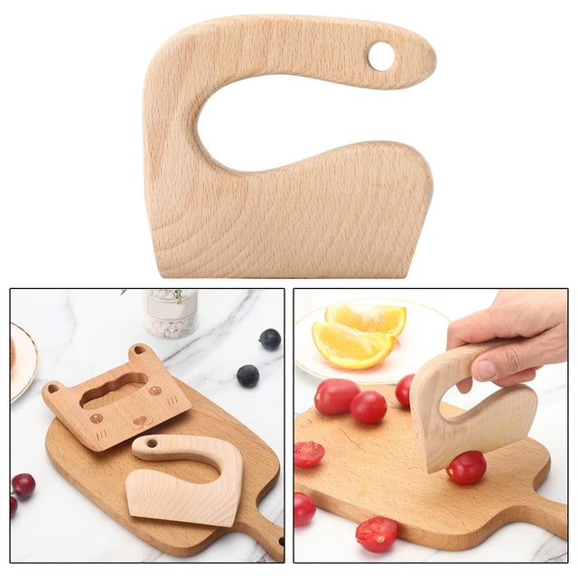 Cuchillo de para Niños Herramienta de cocina Cuchillos para Niños simulación protectora juguete DIY 9x9cm CUTICAT