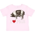 thumbnail image 3 of Inktastic I Love Pigs Vintage Farm Boys or Girls Toddler T-Shirt, 3 of 5