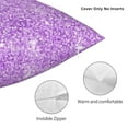 thumbnail image 3 of Pofeuu Lilac Glittering Print Double-sided plush pillowcase Square Throw Pillow Covers Pillows Cover for Living Room Bedroom Sofa Couch Cushion Cover（No pillow core）-22"x22", 3 of 7