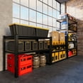 thumbnail image 5 of VDEVY 2025LBS Storage Shelves 5 Tier Garage Shelving Heavy Duty Metal Shelving Adjustable Metal Shelf for Garage Pantry Closet Kitchen Basement 28" W x 12" D x 60" H, Black, 5 of 8