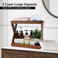 thumbnail image 4 of 2 Tier Countertop Organizer, Wooden Shelf for Coffee Bar Accessories, Kitchen Spice Rack Organizer, Condiment Storage Caddy, 4 of 7