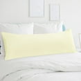 thumbnail image 1 of Funda de almohada corporal REGALWOVEN de microfibra cepillada, blanca perla jumbo, 1 of 7