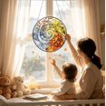 thumbnail image 5 of Rainbow Stained Glass Suncatcher, Spiral Window Hanging Decor with Metal Frame for Home, Art Lovers Gift for Christmas and Birthday, 5 of 5