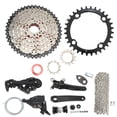 thumbnail image 3 of Kit de cambio de bicicleta con volante ligero de 8 velocidades de 46 dientes y cadena de cambios, desviador trasero para bicicletas de carretera y montaña, placa dentada de 32 dientes., 3 of 14
