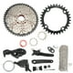 thumbnail image 3 of Kit de cambio de bicicleta con volante ligero de 8 velocidades de 46 dientes y cadena de cambios, desviador trasero para bicicletas de carretera y montaña, placa dentada de 32 dientes., 3 of 14