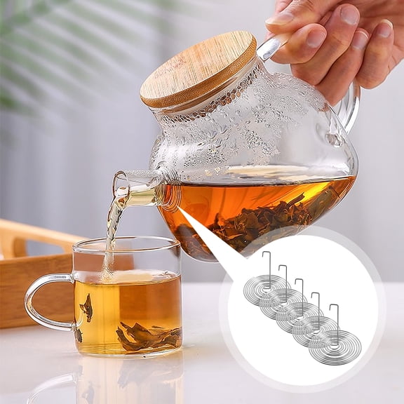 20pcs Tea Pot Spouts Spring Strainers Tea Strainers for Tea Pot Accessories