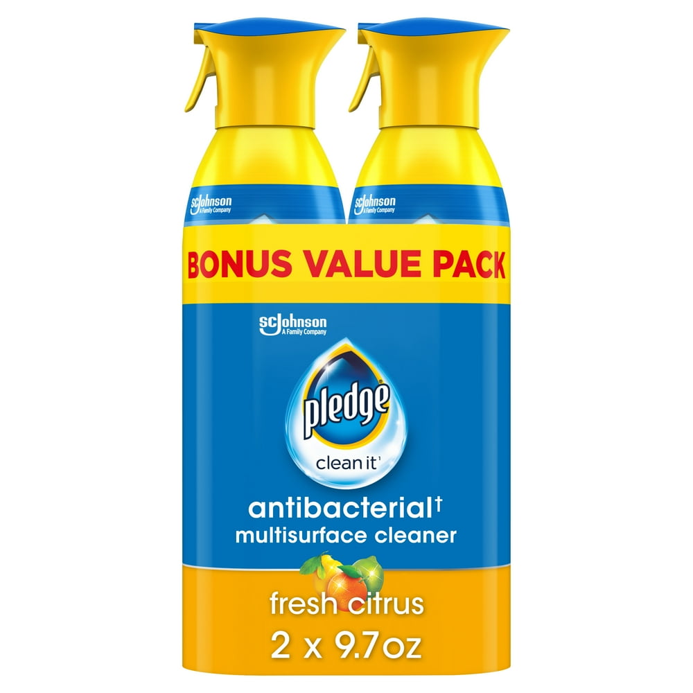 Pledge Antibacterial Multisurface Cleaner Spray, Fresh Citrus