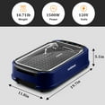 thumbnail image 5 of Cusimax 11.8in 1500W Smokeless Grill with Portable Feature, 5 of 5