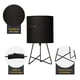 thumbnail image 3 of Lámpara de mesa 2 pack, estilo moderno, acabado negro,1 luz E27 60W, 3 of 5