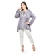 thumbnail image 4 of Blusa con detalles bordados Roman Fashion /Tallas Extras, 1-205N (Gris) gris 38, 4 of 5