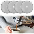 thumbnail image 1 of SHAR Stainless Steel 4 Inch Coffee Filter - Replacement Mesh Screen for 34oz/1000ml Cafetiere - 4-Pack, 1 of 5