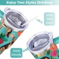 thumbnail image 5 of Stylish Dog Pattern Travel Mug - 40oz Leakproof Tumbler with Straw & Handle - Ideal Gift for Women Who Love Puppies, 5 of 7