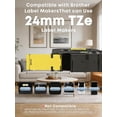 thumbnail image 3 of 3-Pack TZe-651 24mm Yellow Label Tape Replacement 24mm 0.94 Laminated Yellow for Brother P-Touch TZ-651 1 Inch Black on Yellow TZ Tape Compatible with Brother PTD600 PTD610AD PTP710BT, 3 of 12
