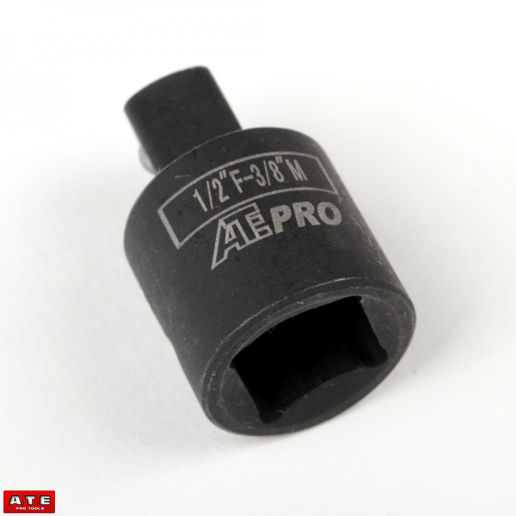 1/2" to 3/8" Drive Black Impact Socket Adapter Reducer Tool Set Adapter