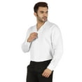 thumbnail image 2 of Bestman Solid Long Sleeve Cotton Shirts For Mens Formal Button Down Regular Fit Shirt, 2 of 7