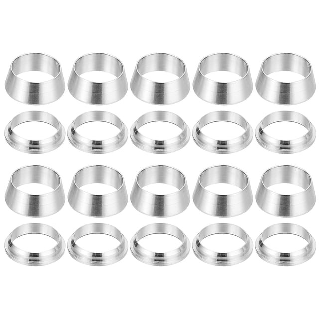 Manga de Conexión de Tubo de Acero Inoxidable 304 Uxcell, Anillo de Doble Ferrule 3/8" 10