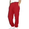 thumbnail image 1 of Niños pantalones niñas Color sólido suelto de ajuste casual deportivo cónico con bolsillos laterales cintura Niños niñas vestido pantalones, 1 of 8