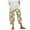 Khaki, variant on QTSHPN Casual Rompers for Women Fashion Solid Color Flax Elastic Long Pants Beach Leisure Trousers Summer Vacation Womens Pants Deep Grey XXL