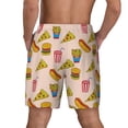 thumbnail image 4 of Fotbe Hamburger Pizza Coke Men’s Swim Trunks Quick Dry Swim Shorts Board Shorts with Mesh Lining-3X-Large, 4 of 9