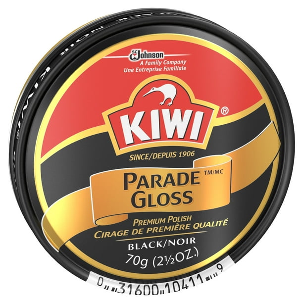 KIWI Shoe Polish Parade Gloss, High Shine Finish, Black, 2.5 oz