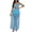 Blue, variant on Fashion Sets 2 Piece Outfits,Mesh Pleated Sheer Skirt 3 Pieces Set Women See Through Flowy Maxi Skirt Outfit