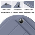 thumbnail image 4 of KenKe Case for iPad Pro 11 Inch 4th 3rd 2nd Generation 2022/2021/2020 with Pencil Holder,Trifold Stand Smart Case with Soft TPU Back,Wireless Pencil Charging,Auto Wake/Sleep iPad Pro 11 Case-Purple, 4 of 9