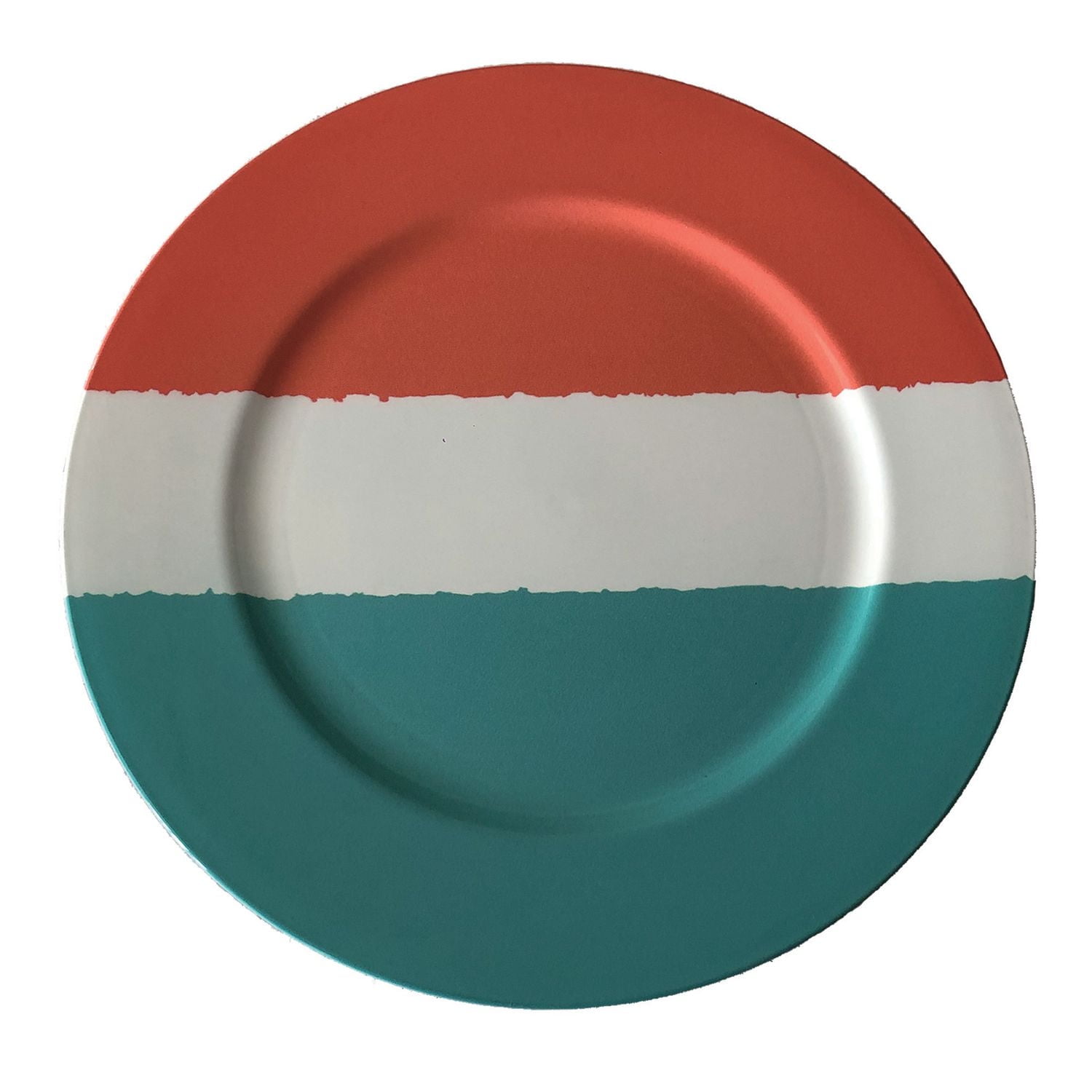 HOME TRENDS ROUND PLASTIC CHARGER PLATE 13IN