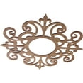thumbnail image 2 of Ekena Millwork 26"OD x 8 1/2"ID x 3/8"T Dijon Wood Fretwork Pierced Ceiling Medallion, Walnut, 2 of 3