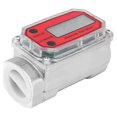 thumbnail image 2 of Electronic turbine fuel flow meter for diesel, kerosene, with digital LCD display, inlet / outlet, 2 of 5