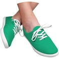 thumbnail image 3 of Women's Canvas Sneakers - Lightweight Walking Shoes & Solid color casual shoes, 3 of 12