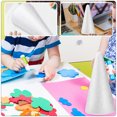 thumbnail image 2 of 15pcs espuma conos de bricolaje conos blancos adornos niños conos de bricolaje espuma de graffiti juguetes, 2 of 5