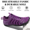 thumbnail image 4 of Barefoot Shoes Womens Mens,Wide-Toe Box Hiking Water Shoes, Non-Slip Quick Dry Breathable Barefoot Shoes for Aquatic Sports Hiking Running Beach Swimming Pool Boating,Purple, 4 of 8